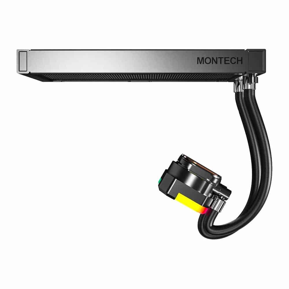 (image for) Montech HyperFlow ARGB 240 All In One Slim 240mm Black Intel/AMD CPU Water Cooler